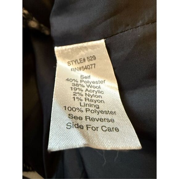 CAbi Osprey Wool Blend Tweed Moto Jacket Size 16 Career, Classic - Picture 10 of 15